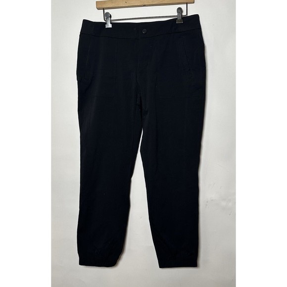 Vina Pants - Vina Performance Pants Women's Size L Large Black Nylon Stretch Cinch Ankle